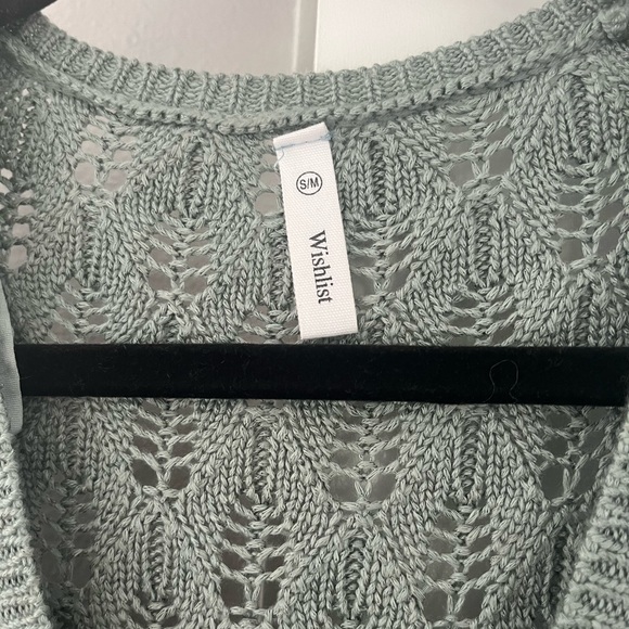 Women’s S/M Wishlist Sage Green Cardigan Sweater - Picture 5 of 5